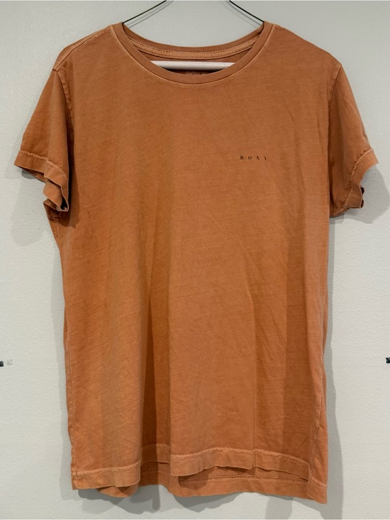 Roxy Tops - Roxy Washed Orange Short Sleeve Logo Tee